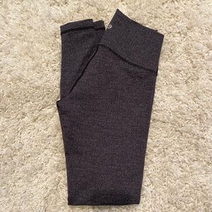 Womens heathered black lululemon wunderunders